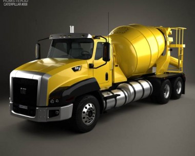 Caterpillar CT660 Mixer Truck 2011 3D Model