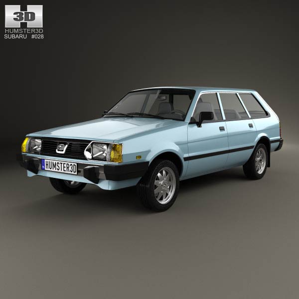 Subaru Leone estate 1978 3D model