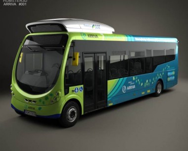 Arriva Milton Keynes Electric Bus 2014 3D Model