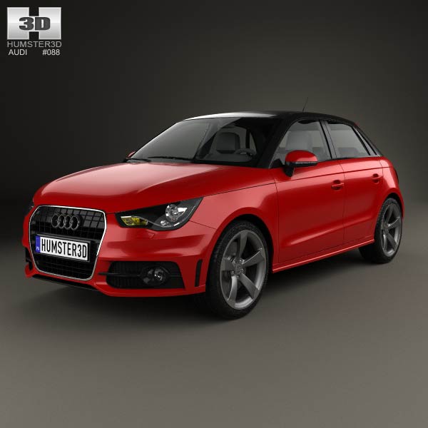 Audi A1 sportback 2012 3D model