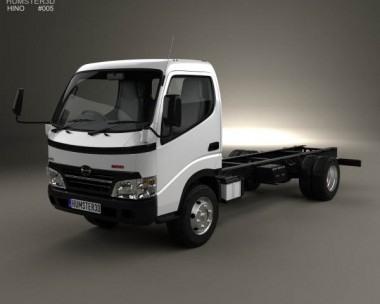 Hino 300-616 Chassis Truck 2007 3D Model