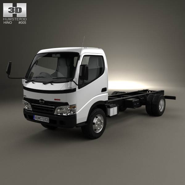 Hino 300-616 Chassis Truck 2007 3D model