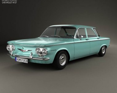 Chevrolet Corvair sedan 1960 3D Model