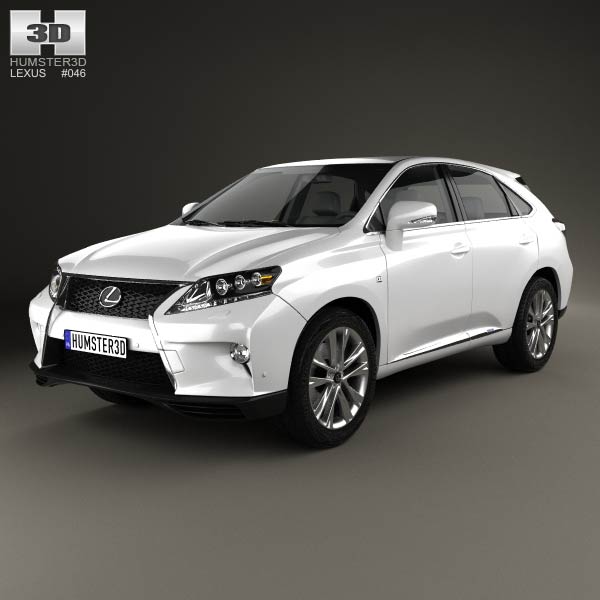 Lexus RX F-sport hybrid 2012 3D model