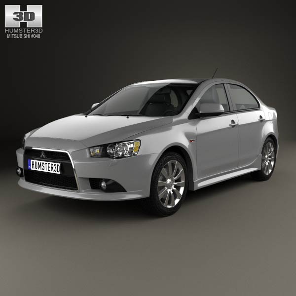 Mitsubishi Lancer sedan 2012 3D model
