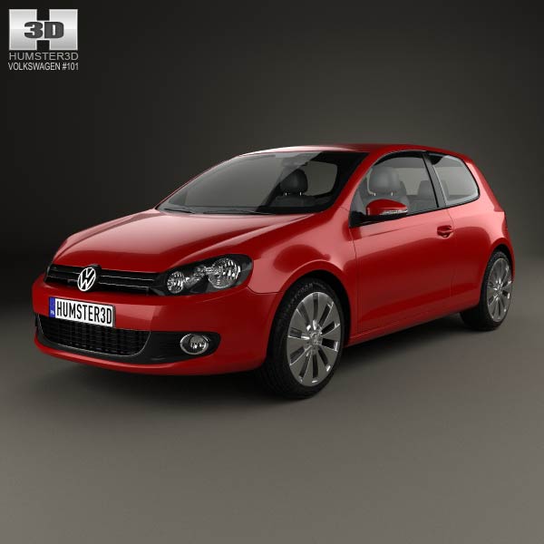Volkswagen Golf 3-door 2009 3D model