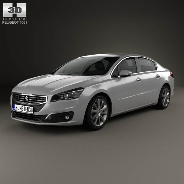 Peugeot 508 sedan 2014 3D model