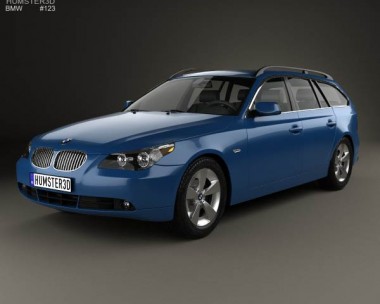 BMW 5 Series touring (E61) 2007 3D Model