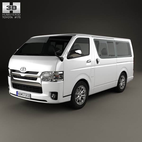 Toyota HiAce LWB Combi 2013 3D model