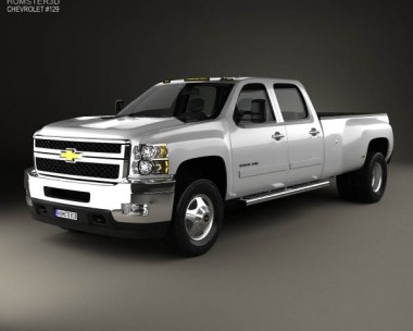 Chevrolet Silverado Crew Cab Dually 2010 3D Model