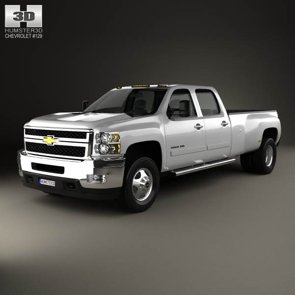 Chevrolet Silverado Crew Cab Dually 2010 3D model