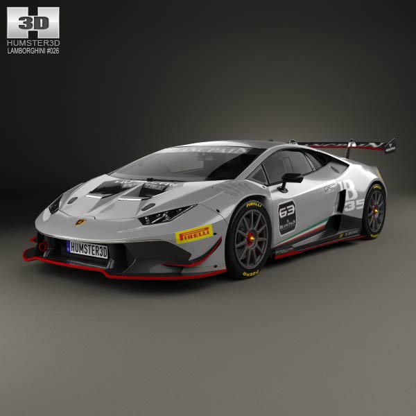 Lamborghini Huracan (LP 620-2) Super Trofeo 2014 3D model