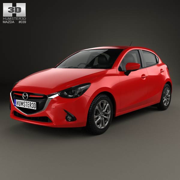 Mazda Demio 5-door hatchback 2014 3D model