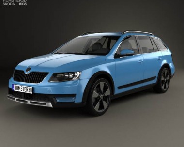 Skoda Octavia Scout 2014 3D Model