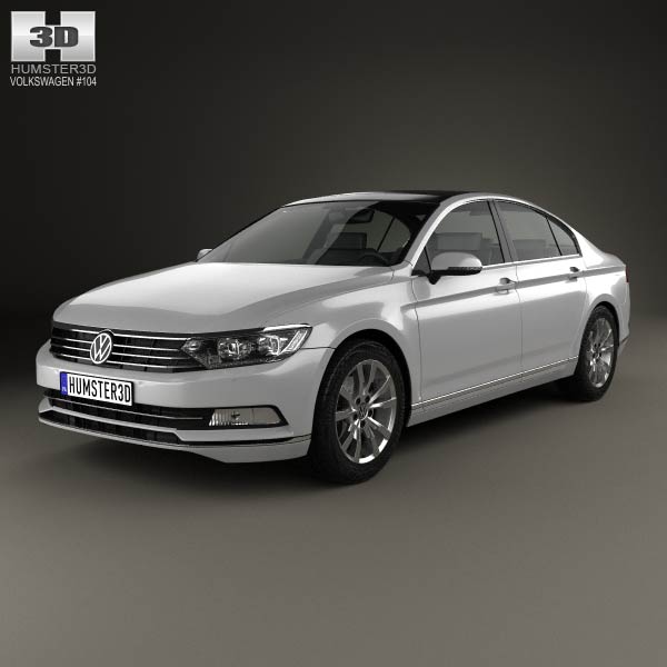 Volkswagen Passat (B8) sedan 2014 3D model
