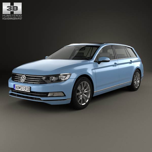 Volkswagen Passat (B8) variant 2014 3D model