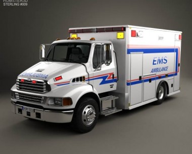 Sterling Acterra Ambulance Truck 2002 3D Model