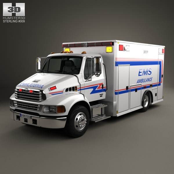 Sterling Acterra Ambulance Truck 2002 3D model