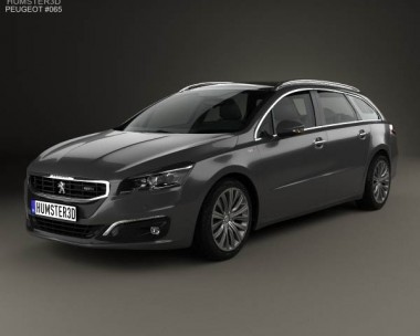 Peugeot 508 SW 2014 3D Model