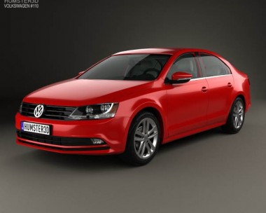 Volkswagen Jetta with HQ interior 2015 3D Model