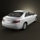 Toyota Camry (XV40) 2008 with HQ Interior 3d model