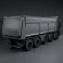 Volvo Truck 10×4 Dumper 2010 3d model