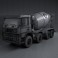 Volvo Truck 8×4 Mixer 2010 3d model