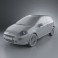 Fiat Punto Evo 3-door 2010 3d model