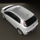 Fiat Punto Evo 5-door 2010 3d model