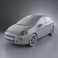 Fiat Punto Evo 5-door 2010 3d model