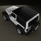 Jeep Wrangler Rubicon Hardtop 2010 3d model