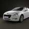 Peugeot 508 saloon 2011 3d model