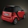 Smart Fortwo 2011 Convertible Hard Top 3d model