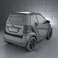 Smart Fortwo 2011 Convertible Hard Top 3d model