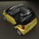 Smart Fortwo 2011 Convertible Open Top 3d model