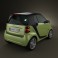 Smart Fortwo 2011 3d model