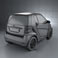 Smart Fortwo 2011 3d model