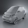 Smart Fortwo 2011 3d model