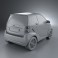 Smart Fortwo 2011 3d model