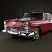 Chevrolet BelAir 2-door hardtop 1956 3d model