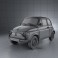 Fiat 500 2010 3d model
