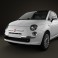 Fiat 500 2010 3d model
