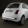 Fiat 500 2010 3d model