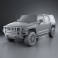 Hummer H3 3d model
