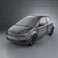 Mitsubishi Colt 3-door 2008 3d model