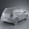 Nissan Micra (March) 2011 3d model