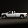 Chevrolet Silverado HD Extended Cab Long Bed 2011 3d model