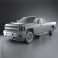 Chevrolet Silverado HD Extended Cab Long Bed 2011 3d model