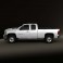 Chevrolet Silverado HD Extended Cab Standard Bed 2011 3d model