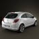 Opel Corsa 3-door 2011 3d model